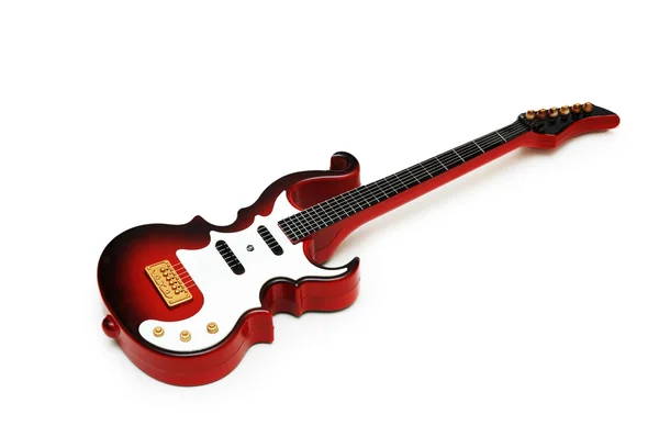 Rock guitar isolated on the white background — Stock Photo, Image