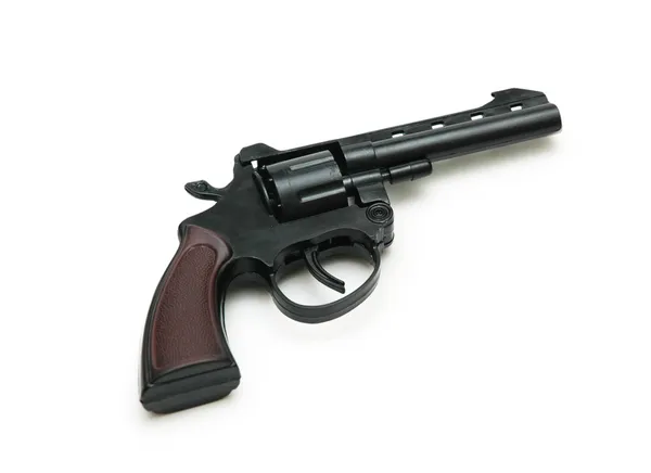 Revolver izolovaných na bílém pozadí — Stock fotografie