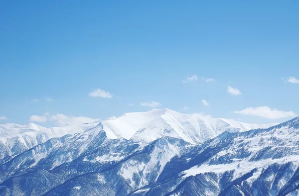 Dağları kar kış - Gürcistan, gudauri altında — Stok fotoğraf