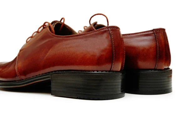 Coppia di scarpe maschili isolate su bianco — Foto Stock
