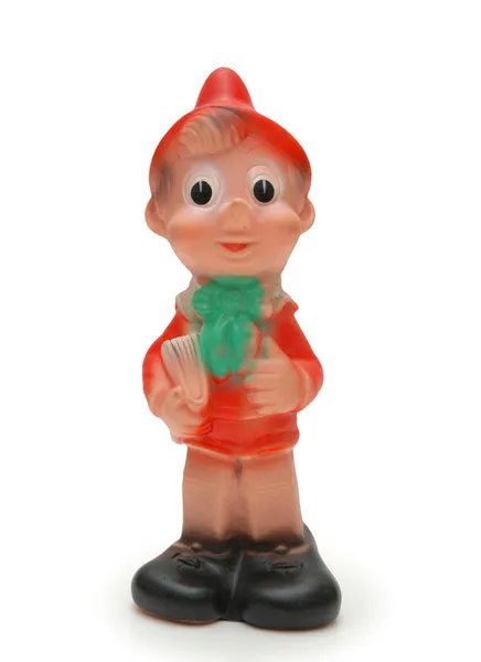 Figura di "Pinocchio" isolato su bianco — Foto Stock