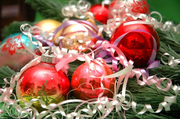 Various christmas decorations — Stock Photo, Image