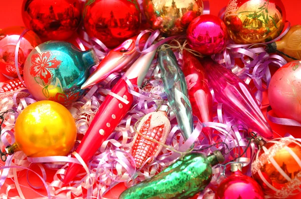 Różne dekoracje na Boże Narodzenie — Zdjęcie stockowe
