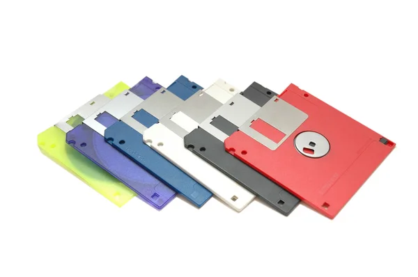 Floppy disks isolated on white — Stock Photo, Image