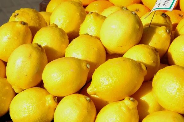 Citrony na displeji — Stock fotografie