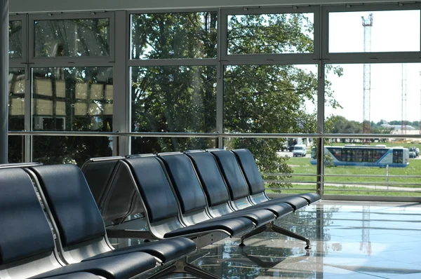 Empty seats at the airport — Stock Photo, Image