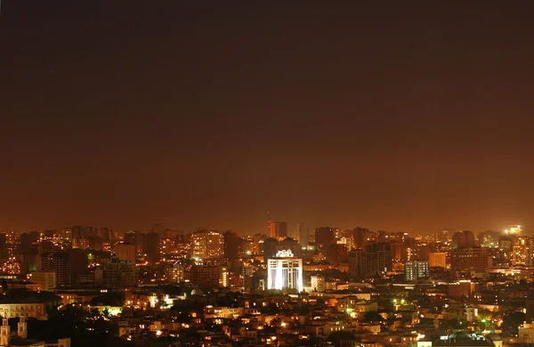 stock image Baku city at night