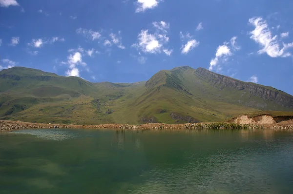 stock image Landscape with lake and mountains