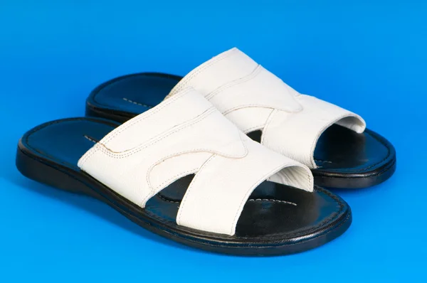 Módní koncept - letní boty na pozadí — Stock fotografie