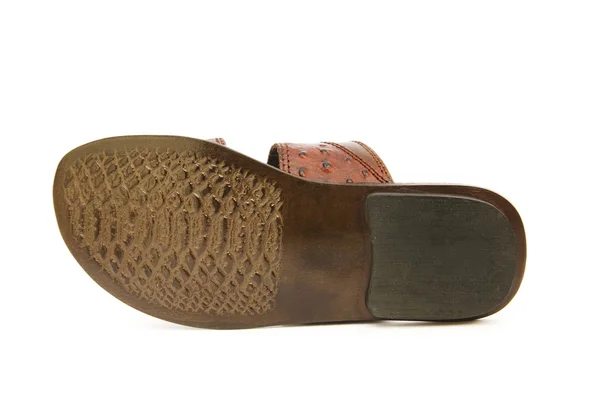 Sola de sapato isolado no fundo branco — Fotografia de Stock