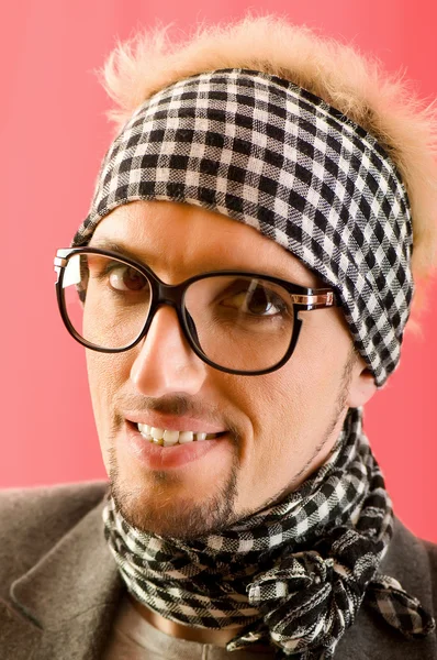 Porträt eines Mannes mit Brille — Stockfoto