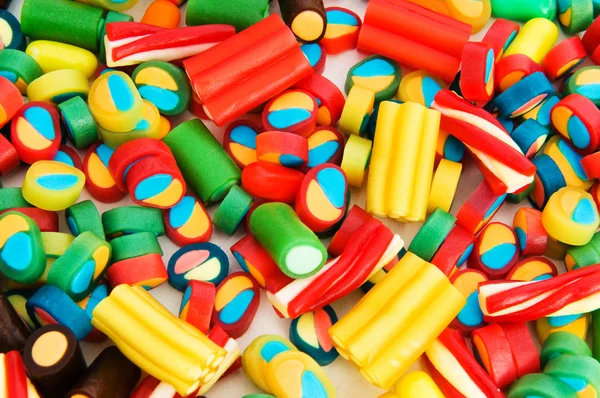 Sfondo fatto di dolci colorati — Foto Stock