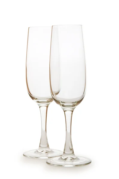 Copo de vinho isolado no fundo branco — Fotografia de Stock