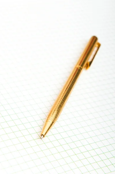 Writing pen on the blank page Royalty Free Stock Photos