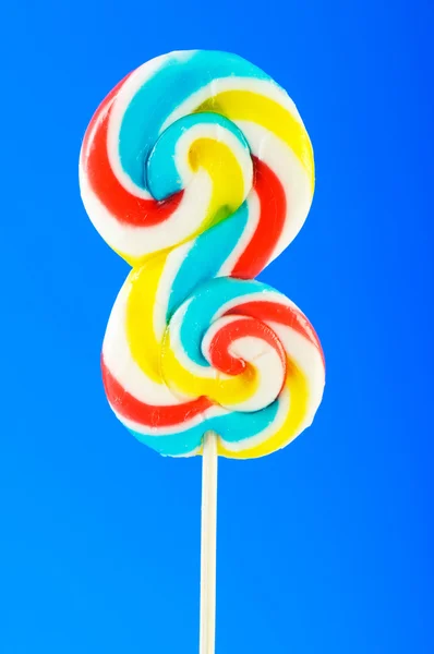 Colourful lollipop against the colourful background Stock Photo