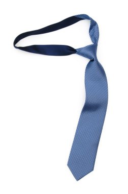 Silk tie isolated on the white background clipart