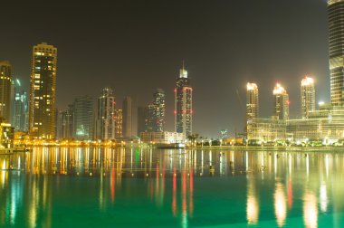 Panorama of down town Dubai city - UAE clipart