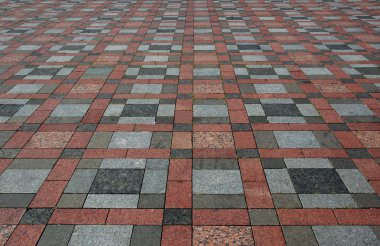 Colourful tiles on the floor clipart