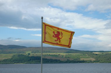 The Royal Flag of Scotland - Rampant Lion clipart