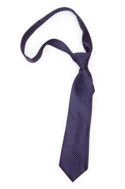 Silk tie isolated on the white background clipart