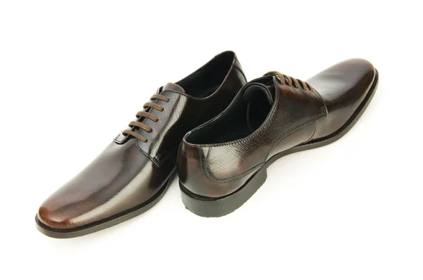 Sapatos masculinos isolados no fundo branco — Fotografia de Stock