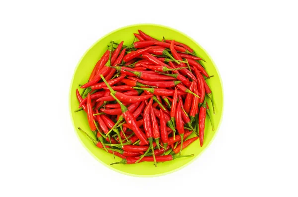 Hot peppers isolated on the white background — Stock Photo, Image