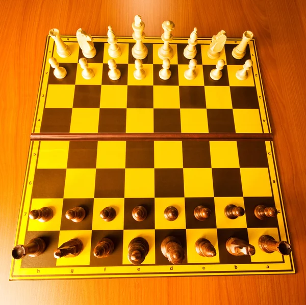 A játéktáblán Sakk számok halmaza — Stock Fotó