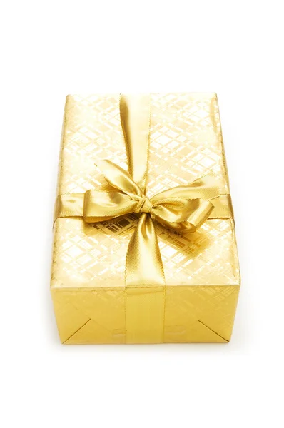 Pudełko prezentów izolowane na białym tle — Zdjęcie stockowe