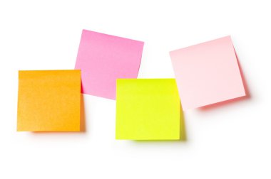 Reminder notes isolated on the white background clipart