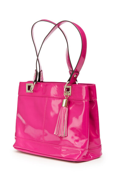 женская сумка на белом фоне