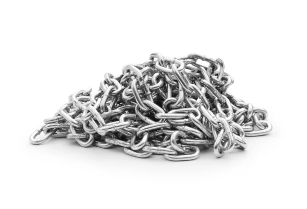 Metal chain isolated on the white background — Stock Photo, Image