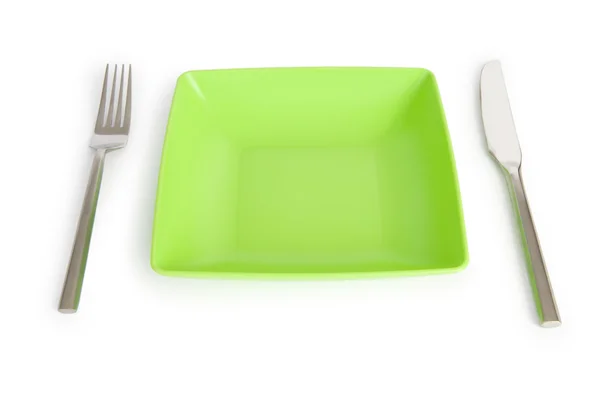 Набір посуду, розташованого на столі — стокове фото