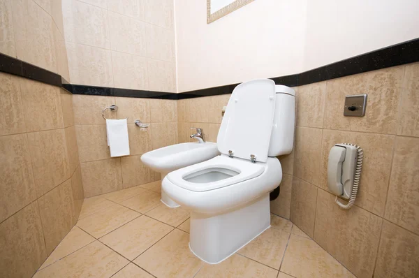 Туалет в ванной комнате Лицензионные Стоковые Фото