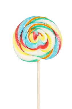 Colourful lollipop isolated on the white background clipart