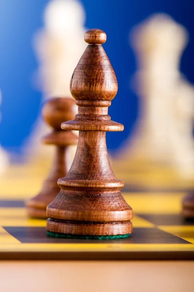 再生ボード上のチェスの数字のセット — ストック写真