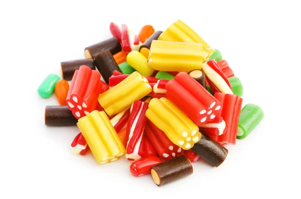 Colourful sweets isolated on the white background — Stock Photo, Image