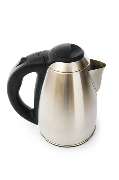Shiny kettle isolated on the white background — Stock Photo, Image
