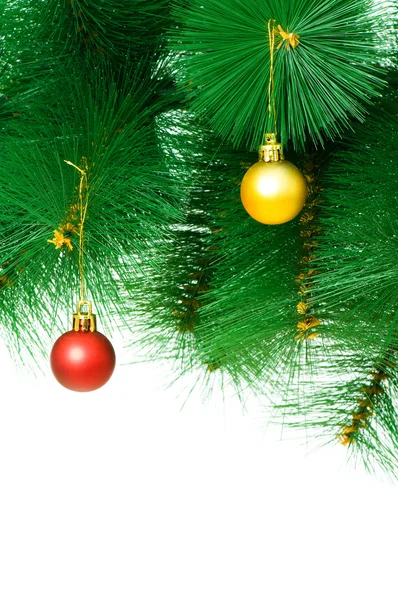 Рождественское украшение на елке — стоковое фото