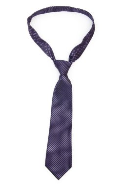 Silk tie isolated on the white background clipart