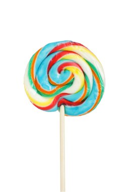 Colourful lollipop isolated on the white background clipart