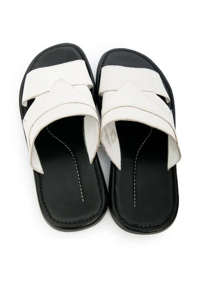 Letní obuv izolovaných na bílém pozadí — Stock fotografie