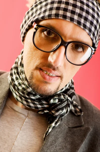 Portrait of a man with glasses — Stock Photo, Image