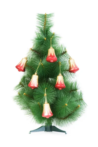 Vánoční strom izolované na bílém pozadí — Stock fotografie