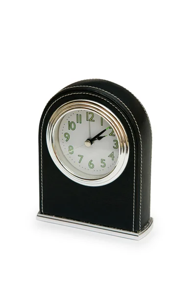 Relógio de mesa isolado no fundo branco — Fotografia de Stock