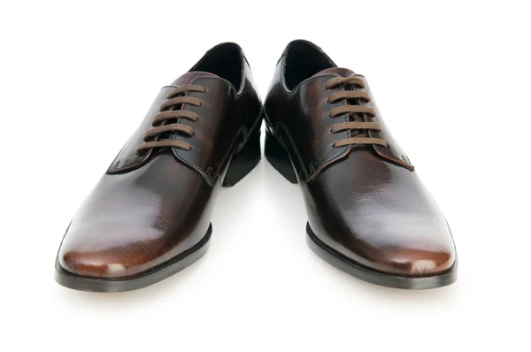 Mannelijke schoenen geïsoleerd op de witte achtergrond — Stockfoto