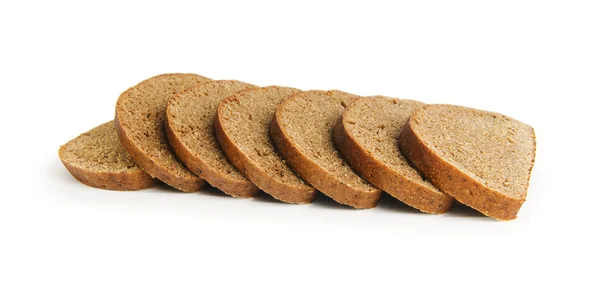 흰색 배경에 고립 된 잘라 진된 빵 — 스톡 사진