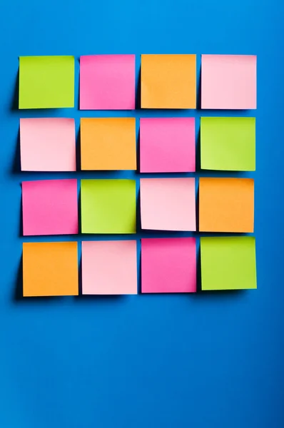 stock image Reminder notes on the bright colorful paper