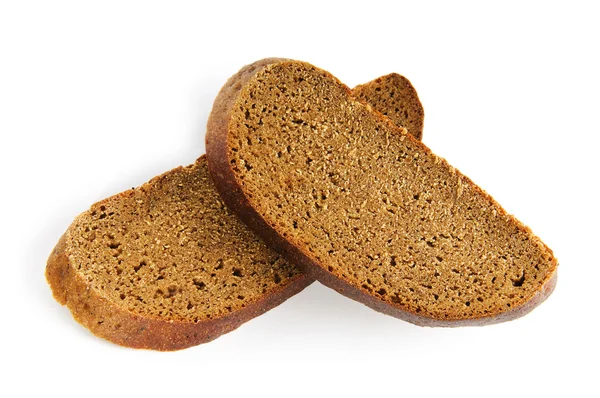 Нарезанный хлеб изолирован на белом фоне — стоковое фото