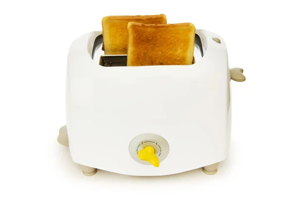 Хлібний тостер ізольований на білому тлі — стокове фото