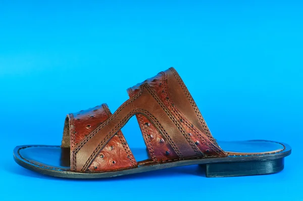 Mode concept - zomer schoenen op de achtergrond — Stockfoto